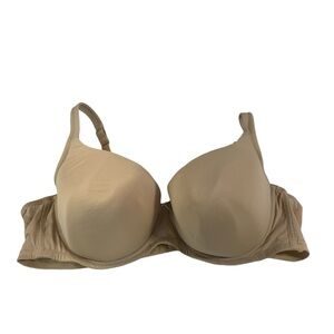 NWT Cacique Lane Bryant Womans Bra Cream Lightly Lined Balconette UNDERWIRE 48C